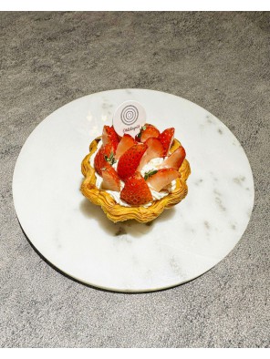 Strawberry Pudding Tart